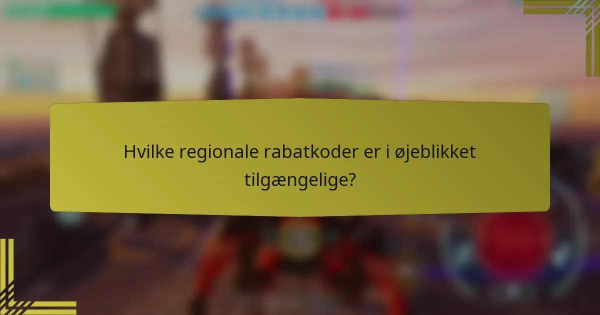 Hvilke regionale rabatkoder er i øjeblikket tilgængelige?